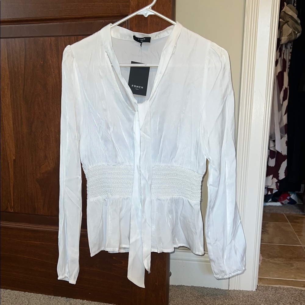 FRNCH Women's White Blouse